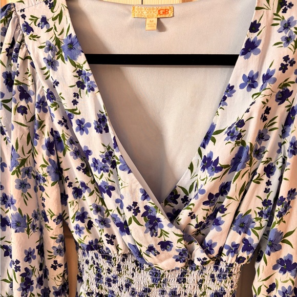 Floral Blue Dress - Picture 2 of 6